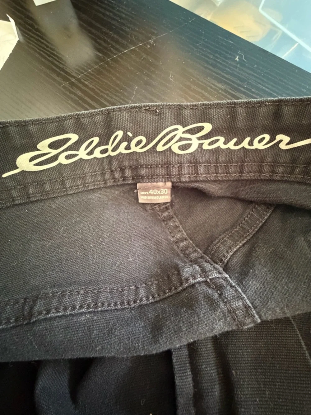 Eddie Bauer Black Utility Pocket‎ Pants
